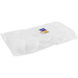 Plastic voorraadpotten, H: 5 cm, d 6,5 cm, 110 ml, 10 stuk/ 1 doos