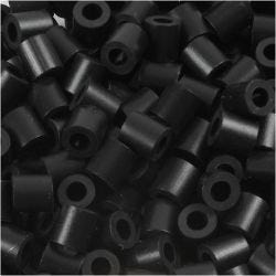 Rørperler, str. 5x5 mm, hullstr. 2,5 mm, medium, black (32220), 1100 stk./ 1 pk.