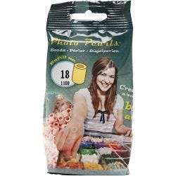 PhotoPearls, str. 5x5 mm, hullstr. 2,5 mm, medium, rosa (18), 1100 stk./ 1 pk.