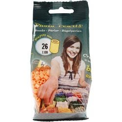 PhotoPearls, str. 5x5 mm, hullstr. 2,5 mm, medium, lys orange (26), 1100 stk./ 1 pk.