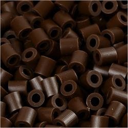 PhotoPearls, str. 5x5 mm, hullstr. 2,5 mm, medium, mørk brun (2), 6000 stk./ 1 pk.
