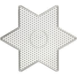 Perleplate, 15x15 cm, medium, klar, 1 stk.