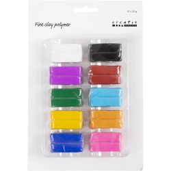 Fin Polymerleire, colorful, 10x20 g/ 1 pk.