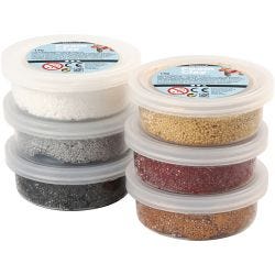 Foam Clay® , metallisk, brun harmoni, 6x14 g/ 1 pk.