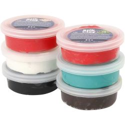 Silk Clay®, julefarger, 6x14 g/ 1 pk.
