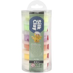 Silk Clay®, vårfarger, 6x14 g/ 1 pk.