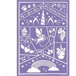 Selvklebende sjablong til ansiktsmaling