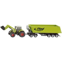 Claas traktor m. skuffe og tilhenger