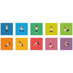 Yogafliser for barn