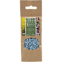 NABBI BioBeads, str. 5x5 mm, hullstr. 2.5 mm, medium, lys blå, 1000 stk./ 1 pk.