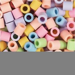 NABBI BioBeads, str. 5x5 mm, hullstr. 2,5 mm, medium, pastellgrønn, 1000 stk./ 1 pk.