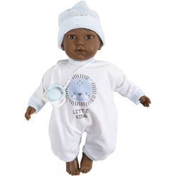 Babydukke med stoffkropp