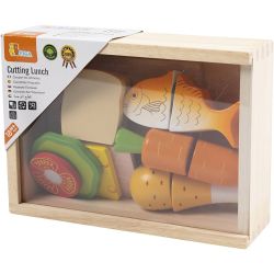 VIGA mat som kan skjæres over, til matpakka, 17 deler/ 1 sett