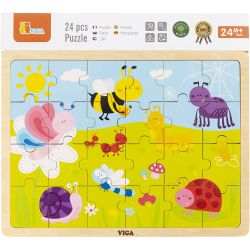 VIGA trepuslespill, str. 30x22,5 cm, 24 brikker, 1 stk.