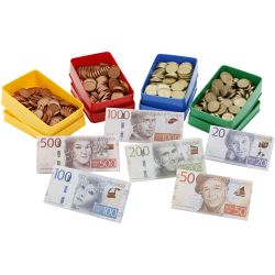 Svenske mynter og pengesedler