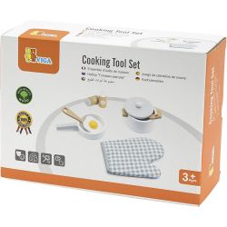 VIGA grytesett av tre, Farge kan variere , 6 deler/ 1 pk.