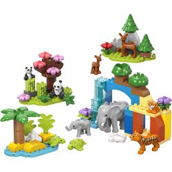 LEGO® DUPLO® 3-i-1 Familier med ville dyr