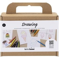 Mini DIY Kit Tegne, Søtsaker, 1 pk.