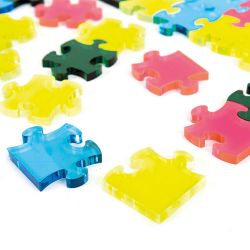 Puslespil til lysbord