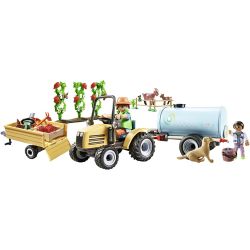 Playmobil traktor med tilhenger og vanntank