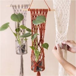 DIY Kit Makramé , Blomsterhenger, 1 pk.
