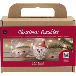 Mini DIY Kit Julekuler, Julenisse og engel, 1 pk.