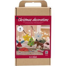 DIY Kit Julepynt, Fargelegging, 1 pk.