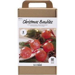 DIY Kit Julekuler, Marmorering, 1 pk.