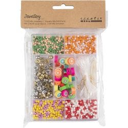 DIY Mix Smykker, Fruktblanding, sterke farger, 1 pk.