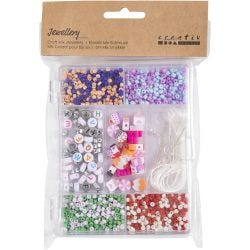 DIY Mix Smykker, Godteriblanding, pastellfarger, 1 pk.