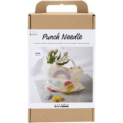 DIY Kit Punch Needle, Mulepose, pastellfarger, 1 pk.