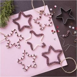 Mini DIY Kit Dekorasjon, Stjerner, rød, 1 pk.