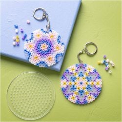 Mini DIY Kit Rørperler, Charms/veskedekorasjoner, ass. farger, 1 pk.