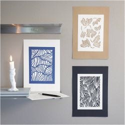 DIY Kit Papirkunst, Bilder for oppheng
, off white, 1 pk.