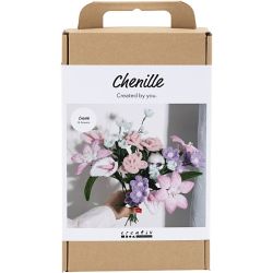 DIY Kit Blomster av Piperensere, Blomster, pastellfarger, 1 pk.