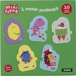Pinnsvinet Børste puslespill, L: 1 M, 10 brikker, 1 stk./ 1 pk.