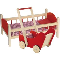VIGA dukkeseng og dukkevogn