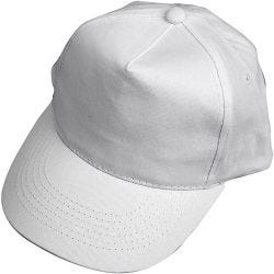 Caps, str. 49,5-56 cm, hvit, 1 stk.