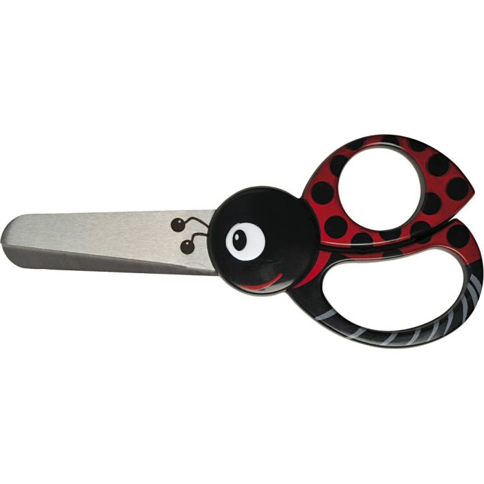 Fiskars Barnesaks med Dyremotiv, marihøne, L: 13 cm, 1 stk.