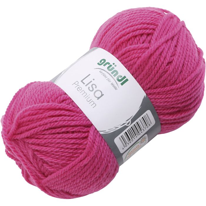 Acrylgarn, pink, 50 g/ 1 nst.
