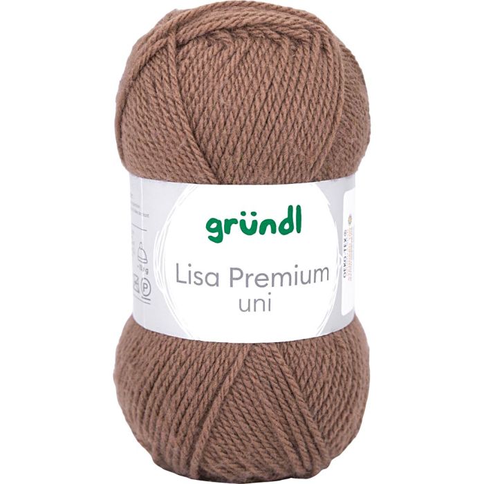 Acrylgarn, pinne 3-3,5, nougat, 50 g/ 1 nst.