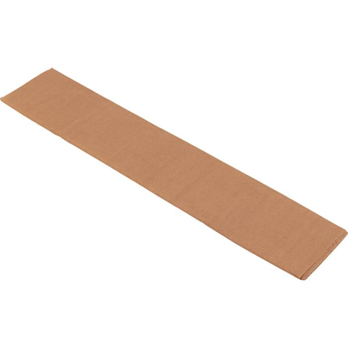 Kreppapir, ark 50x250 cm, 22 g, lys brun, 1 legg/ 1 pk.