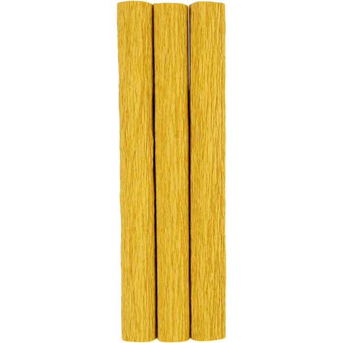 Kreppapir, ark 25x60 cm, Strekk-/krep: 180%, 105 g, curry, 3 ark/ 1 pk.