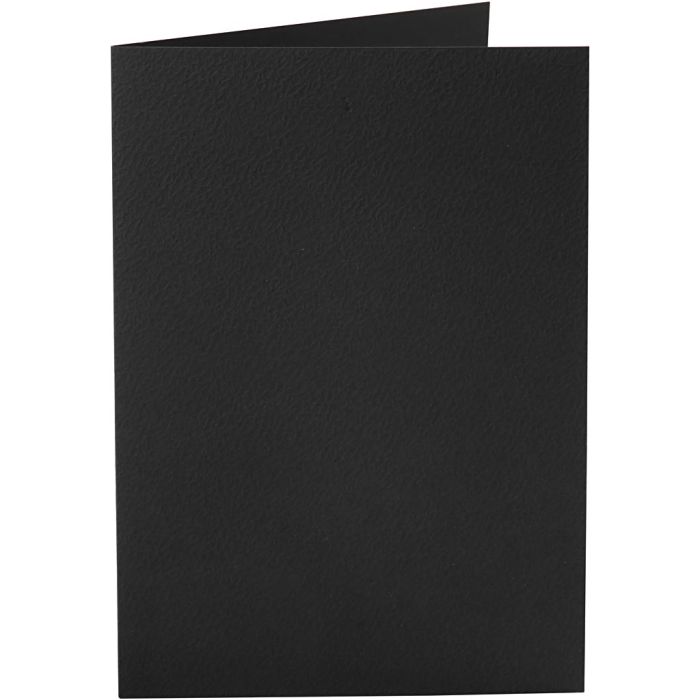Kort, kort str. 10,5x15 cm, 220 g, svart, 10 stk./ 1 pk.