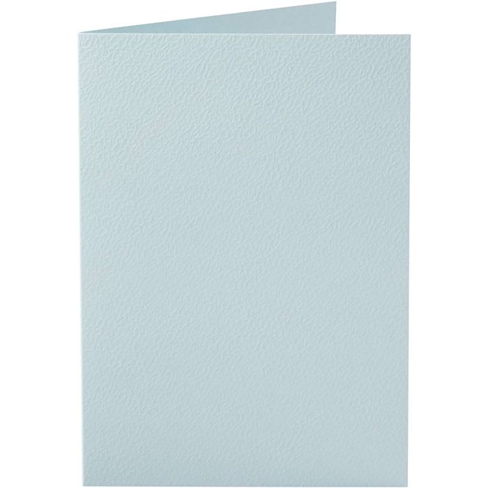 Kort, kort str. 10,5x15 cm, 220 g, lys blå, 10 stk./ 1 pk.