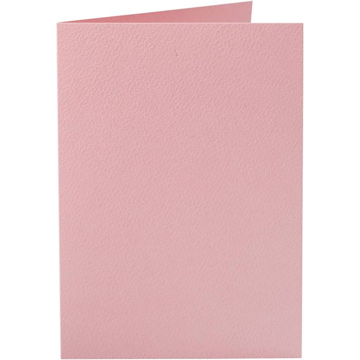 Kort, kort str. 10,5x15 cm, 220 g, rosa, 10 stk./ 1 pk.