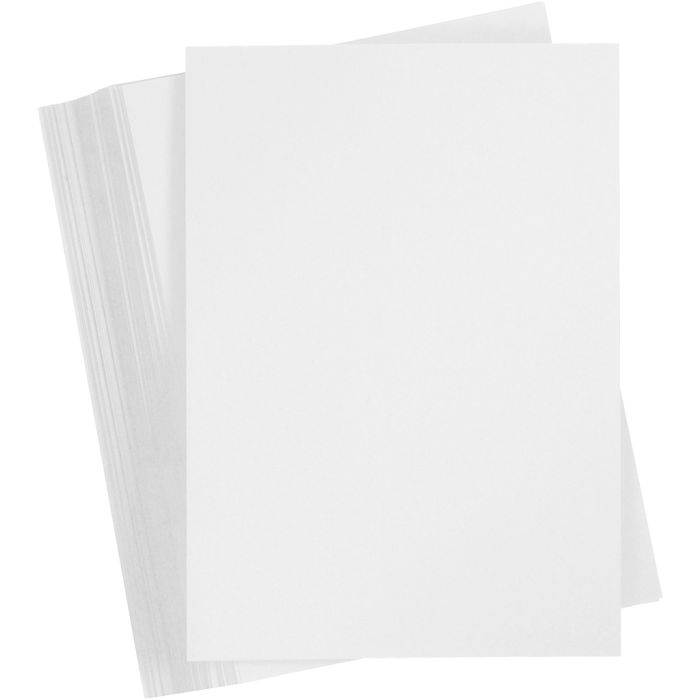 Kartong, A5, ark 148x210 mm, 250 g, hvit, 100 ark/ 1 pk.