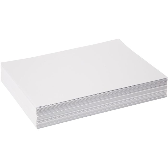 Tegnepapir, A4, ark 210x297 mm, 160 g, hvit, 250 ark/ 1 pk.