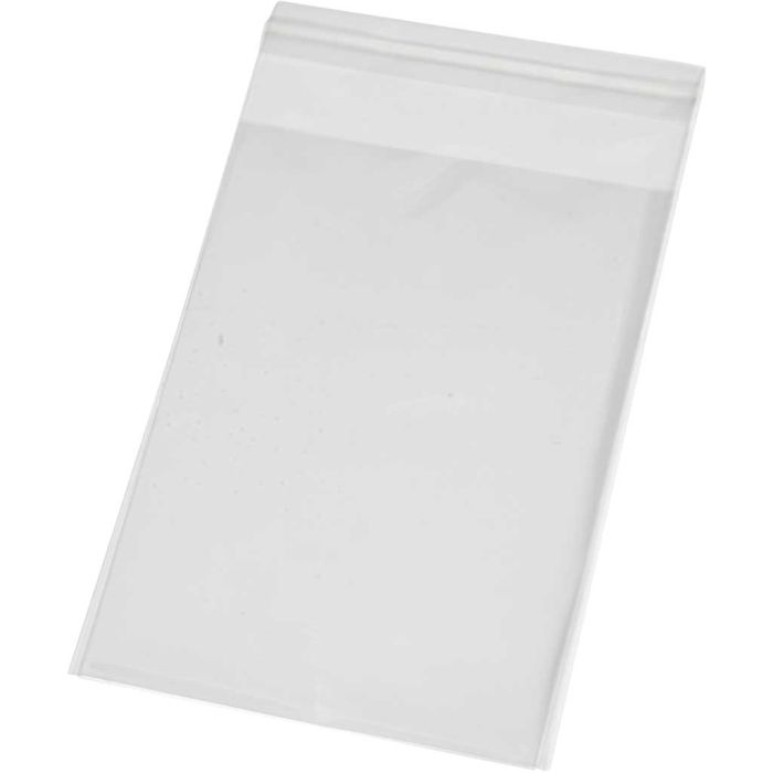 Cellofanposer, H: 12,9 cm, B: 9,7 cm, tykkelse 25 my, 200 stk./ 1 pk.