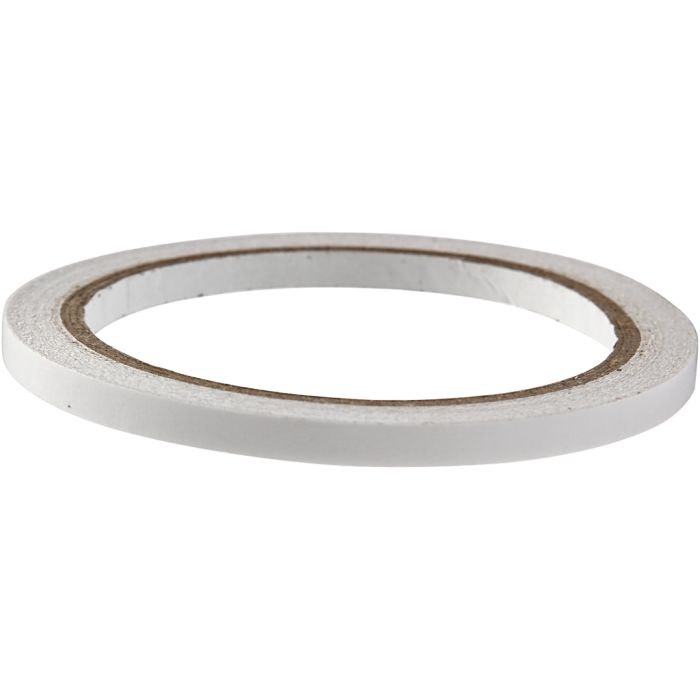 Dobbeltsidig Selvklebende Tape, B: 6 mm, 10 m/ 1 rl.